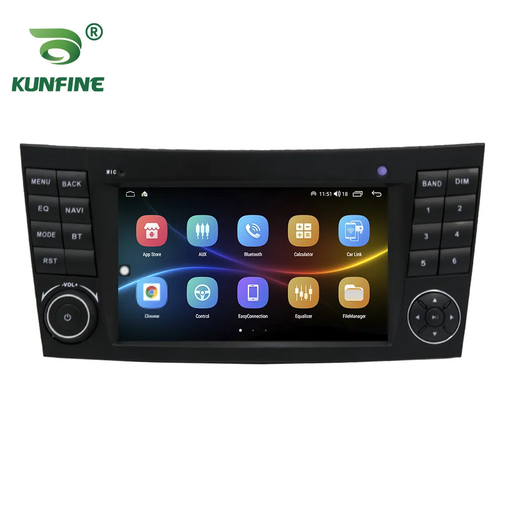 Autoradio Android 2 Din pour Benz E-W211/E200 2002-2008, autoradio stéréo, lecteur DVD vidéo multimédia, Navigation GPS, Carplay
