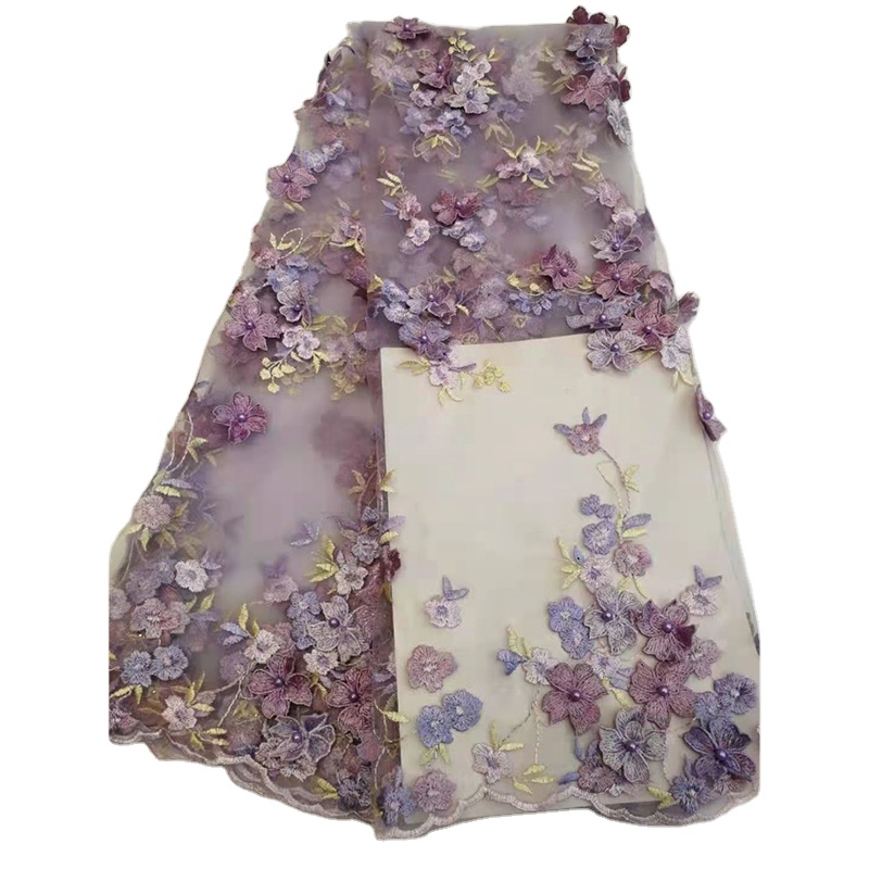 Бисерная ткань, в наличии, 3D вышивка, цветок, высокое качество, единорог, 5 ярдов минимальный заказ, органза, сетчатая кружевная ткань