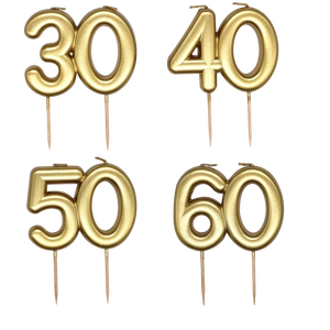 Vela con Número Dorado del 0 al 9 <span class=keywords><strong>para</strong></span> Decoración de <span class=keywords><strong>Pasteles</strong></span> de Cumpleaños - Product Image 4