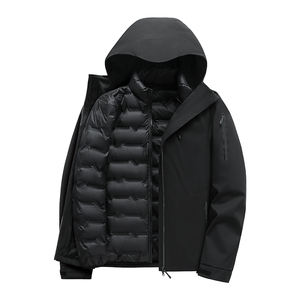 Doudoune de haute qualité pour unisexe, coupe-vent d'hiver, doudoune épaisse et moelleuse avec manches amovibles, doudoune pour homme - Product Image 5