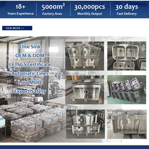 Lavabos utilitaires de salle de bains standard encastrés en acier inoxydable 304 pour salle de lavage - Product Image 5