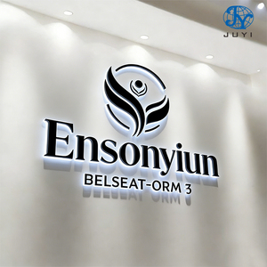 Letrero para Edificio con Logotipo Personalizado, Letras 3D <span class=keywords><strong>de</strong></span> Metal Acrílico Doradas para Interiores, Letrero Publicitario Exterior con Retroiluminación LED - Product Image 4