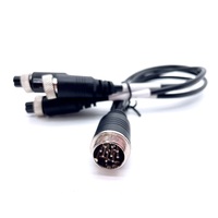 Connecteur d'aviation Soulin Gx16 10 broches Femelle Femelle Câble d'extension de caméra Câblage de communication pour automobile PVC