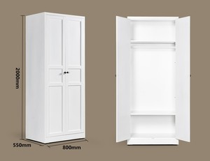 Armoires de chambre modernes autoportantes en acier, verrouillables, peu encombrantes, démontables, avec fonction de suspension pour hôtels et écoles - Product Image 4
