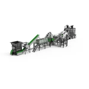 ACERETECH 500-2000kg High Quality Waste Plastic PET Bottle Flakes Recycling Making Machine Line Plant With Price