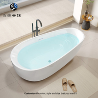 Baignoire autoportante ovale moderne pour, vente en gros d'usine, usage domestique, salle de bain, hôtel, projet villa
