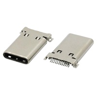 Connecteur USB Type-C Mâle 3P/9P/12P/14P/16P/24P Cuivre/LCP Configurations Verticales Horizontales Montage en Surface