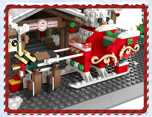 6218 bloc de construction jouet ensemble assembler père noël bureau modèle Rovaniemi Attractions pour enfants unisexe éducatif briques personnalisées - Product Image 5