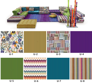 DEPHOON Moderne Casual Normcore Extérieur <span class=keywords><strong>Mahjong</strong></span> En Alliage D'aluminium Planche Inférieure Canapé Français Rochecourt Tissu pour Salon - Product Image 6