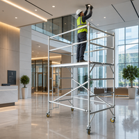 Système de cadre d'échafaudage durable en acier galvanisé pour la rénovation et le soutien des bâtiments