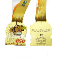 Médaille de sport 3D en métal doré pour la danse, le cyclisme, le taekwondo, le football, le basketball, la gymnastique