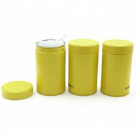 Boîte métallique ronde en fer blanc pour café, hermétique, imprimée, pour stockage alimentaire (aliments pour animaux de compagnie/aliments pour bébés/bonbons) – Vente en gros