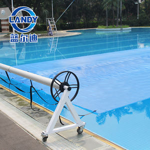 Carrete de cubierta de piscina de aluminio de acero inoxidable resistente, carrete de cubierta de piscina duradero antioxidante para <span class=keywords><strong>piscinas</strong></span> sobre el suelo - Product Image 4