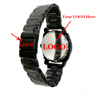 Jam Tangan Pria Custom Logo OEM ODM, Kronograf, Dial Hitam, Quartz, Tanggal, Tali Logam, Rose Gold, Klasik, Private Label, Bahan Zinc Alloy