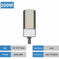 Lampadaire LED en aluminium 50W à CCT réglable par télécommande, anti-corrosion, pour parking, autoroute, route extérieure