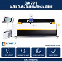Machine de gravure laser sur verre EWORLD, sablage, puissance 120W, 380V, utilisation facile, zone de travail 2500x1300mm, aspiration des poussières