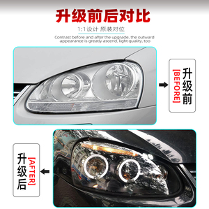 Fari a Led per VW Sagitar <span class=keywords><strong>Jetta</strong></span> dal 2006 al 2011 Faro per Volkswagen <span class=keywords><strong>Jetta</strong></span> <span class=keywords><strong>5</strong></span> mk5 Fari Copertura 2011 - Product Image 3
