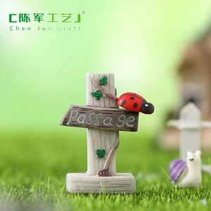 Quattro tipi di decorazioni micro-paesaggistiche in muschio Weij, articoli vari Zakka, segnaletica direzionale simulata per fermate dell'autobus, <span class=keywords><strong>tr</strong></span> - Product Image 5