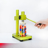 Machine de scellage manuelle semi-automatique pour canettes de soda, aliments, boissons, canettes en plastique, bouchonnage de bouteilles en plastique, couvercles en aluminium