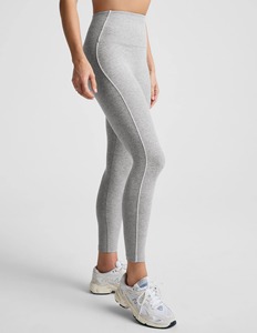 Conjunto Deportivo de Leggings de Cintura Alta y Top Corto, Textura Única Reciclada, Compresión en 4 Direcciones, Transpirable, Color Sólido - Product Image 4