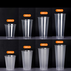350 ml 500 ml 600 ml 700 ml 1000 ml Gobelet à emporter en plastique pp. 12 oz 16 oz 20 oz 32 oz PP Tasse en plastique pour le jus de café lait thé - Product Image 6