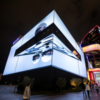 Écran numérique géant pour publicité commerciale extérieure Mur vidéo LED 3D personnalisé Panneau étanche Écran LED fixe d'extérieur