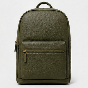 <b>Black</b> Genuine Leather Vintage Mens Business Travel Laptop <b>Backpack</b> <b>Waterproof</b> Anti-Theft Winter Polyester Zipper Portable - Product Image 1