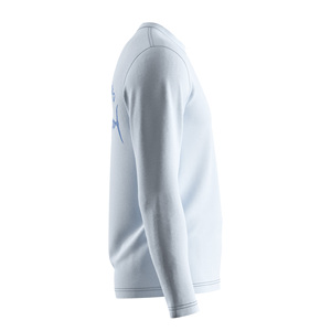 T-shirt graphique de protection UV pour hommes en nylon et élasthanne extensible 4 directions avec logo sérigraphié – Vêtements de pêche professionnels en gros - Product Image 5