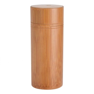 Boîte de rangement pour thé en bambou, pot de rangement en bambou, boîtes à épices en bambou, porte-ustensiles de cuisine, organisateur de rangement - Product Image 6