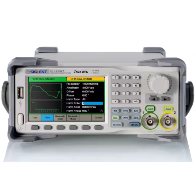 SDG2042X/SDG2082X/SDG2122X Waveform Generator 2Mv~20Vpp Amplitude Waveform Modulation Function Signal Generator