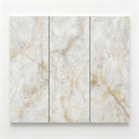 Dalles de porcelaine blanches brillantes de qualité AB 1200x2400x9mm, grandes dalles pour la décoration des murs et des sols