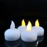 Flameless צף נרות חם לבן Led הבהוב Tealight נרות בתפזורת דקור לחתונה מרכזי מפלגה בריכה
