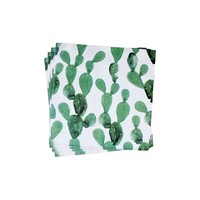 Serviettes en papier à motif de feuilles de palmier tropicales pour fêtes sur le thème du Tiki tropical, fournitures de fête, décoration, vaisselle jetable