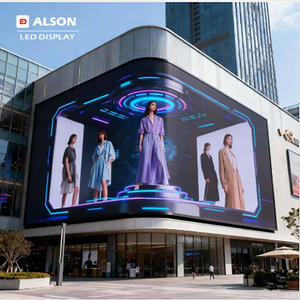 ALSON LED Sürükleyici Gözle Görülebilir HD Esnek Kavisli LED 3D Dijital Tabela Ekranı Açık Hava Alışveriş Merkezleri için - Product Image 1