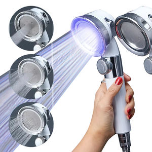 Douche à main moderne en ABS blanc avec lumière <span class=keywords><strong>LED</strong></span>, filtre en acier inoxydable, haute pression, économie d'eau, vente chaude - Product Image 1