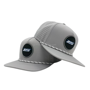 Casquettes de baseball et de golf pour hommes de haute qualité, personnalisées, 5 panneaux, avec corde, découpées au laser, imperméables, pour le sport - Product Image 1