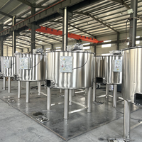 Cuve de mélange en acier inoxydable personnalisable avec agitateur motorisé pour le traitement des jus, capacité 50-1000L