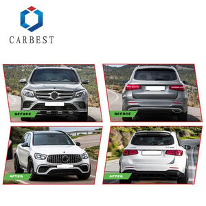 CARBEST bon <span class=keywords><strong>prix</strong></span> 2016-2019 <span class=keywords><strong>GLC</strong></span> X253 Kit carrosserie pour <span class=keywords><strong>Mercedes</strong></span>-Benz mise à niveau vers GLC63 AMG <span class=keywords><strong>2021</strong></span> - Product Image 2
