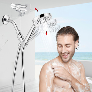 ฝักบัวอาบน้ำแบบพกพาทรงกลมพร้อมเทคโนโลยีการชุบเคลือบสำหรับก๊อกน้ำอาบน้ำและฝักบัว - Product Image 4