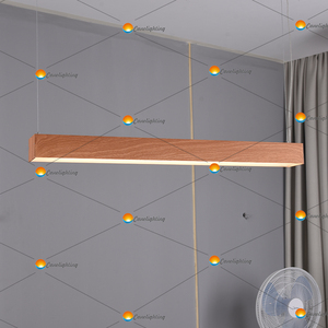 Lampada da soffitto a LED in <span class=keywords><strong>legno</strong></span> di nuovo Design <span class=keywords><strong>lampadario</strong></span> minimalista in <span class=keywords><strong>legno</strong></span> con lampade a sospensione dal Design <span class=keywords><strong>naturale</strong></span> - Product Image 2