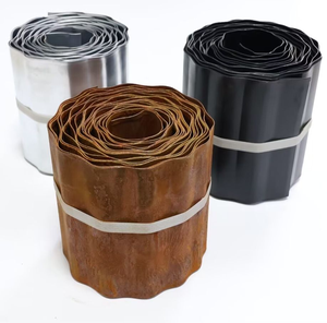 Borde Metálico para Jardín de 14 cm x 5 m, de Alta Calidad, con Borde Enrasado, Estilo Rústico - Product Image 3