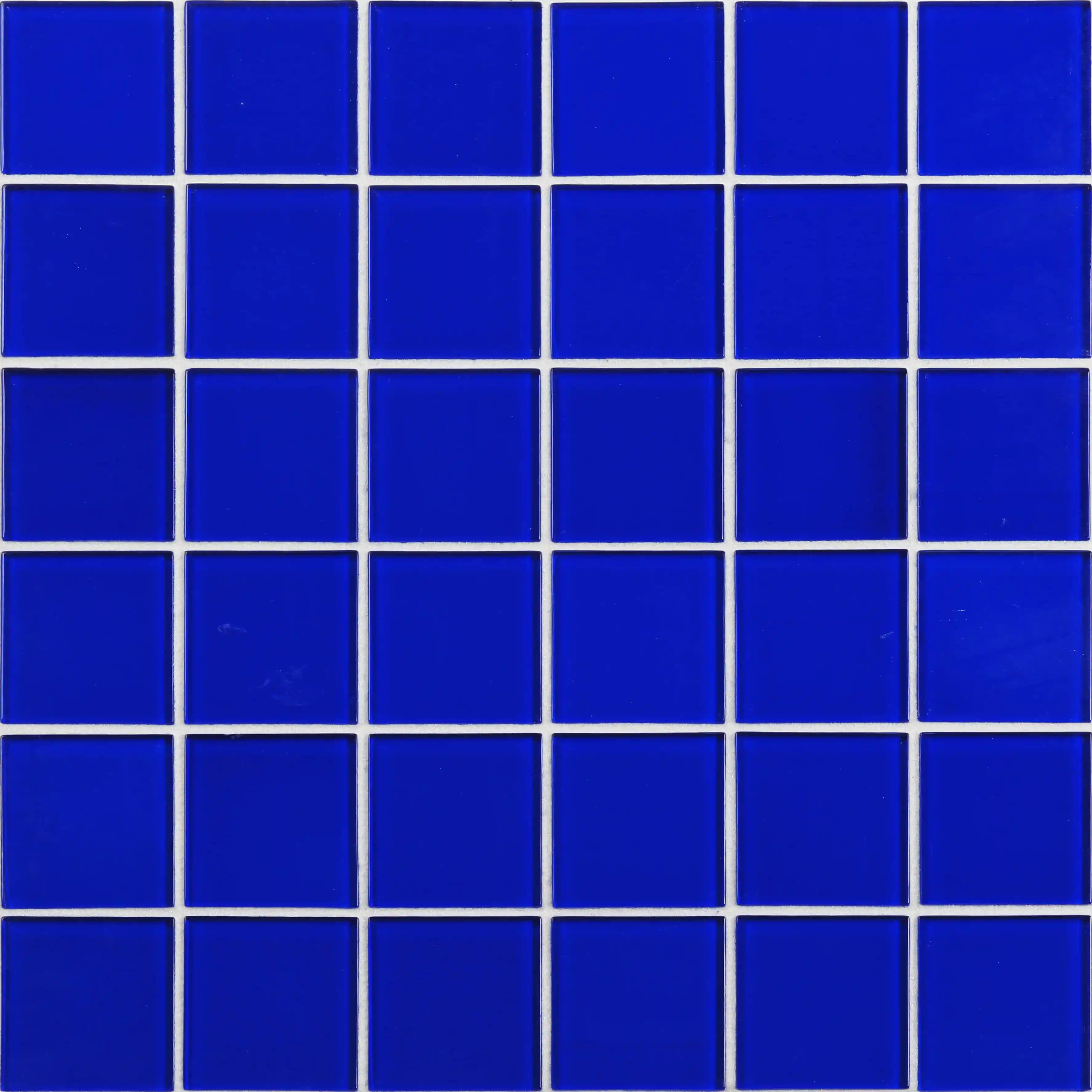 Tessere di mosaico della piscina dell'interno blu della vetroresina della cucina del backsplash decorativo 48x48mm del produttore all'ingrosso della cina