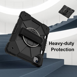 Étui <span class=keywords><strong>robuste</strong></span> pour tablette pour enfants pour <span class=keywords><strong>iPad</strong></span> <span class=keywords><strong>Air</strong></span> 11 pouces 2024 / <span class=keywords><strong>Air</strong></span> 11 pouces 2025 avec porte-stylet, sangle de main et d'épaule, coque antichoc - Product Image 4