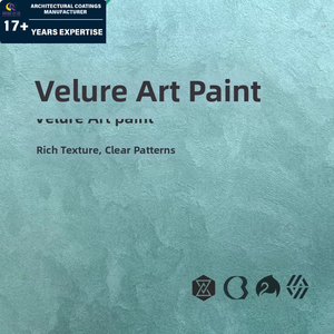 Peinture intérieure en velours acrylique Faible teneur en COV Lavable Résistant au frottement Revêtement doux au toucher pour les murs décoratifs Application au pinceau - Product Image 2