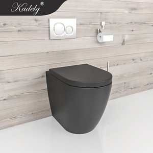 Cuvette de toilette sans bride Watermark Back to Wall noir mat - Product Image 2