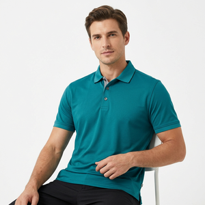 Camiseta de Golf de Buena Calidad, Transpirable, Personalizada, de 180 Gramos, Antiarrugas, de Punto, Bordada, de Secado Rápido, Lisa, 100% Algodón, Unisex - Product Image 4