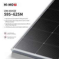 Panneaux solaires monocristallins bifaciaux de type N Topcon à haute efficacité photovoltaïque Longi Jinko JA Trina Cana-dian 600 Watt 600W