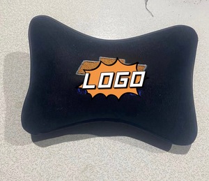 Cojín de Asiento de Auto de Cuero con Espuma Viscoelástica y Logotipo Personalizado para Soporte de Cuello en Automóviles - Product Image 5