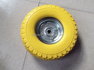 10 Inch <strong>Pneumatic</strong> Rubber Wheel Dust-proof Cover Beach Cart Foam Tire Solid Inflatable Heavy Duty <strong>Caster</strong> Wheels CE Certified - Product Image 3