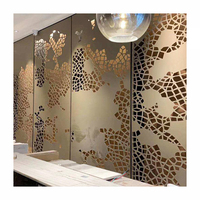 Panneaux muraux en aluminium décoratifs CNC, revêtement mural intérieur, plaque en aluminium perforée, panneaux de cloison de balcon, décoration